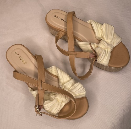 Bamboo thick high - thick, heel